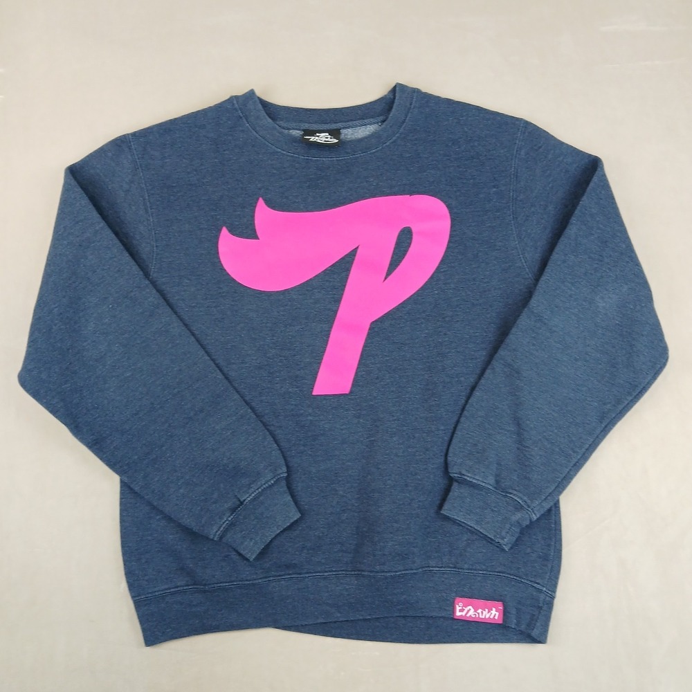 Pink Dolphin Small Mens Sweatshirt Urban Streetwear Logo 20x25